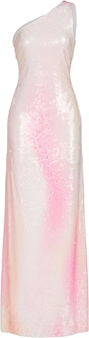 HALSTON Women's Tanya Gown in Printed Sequins