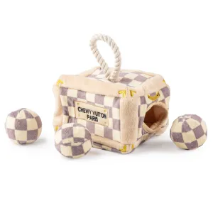 Haute Diggity Dog Chewy Vuiton Checker Collection – Soft Plush Desig