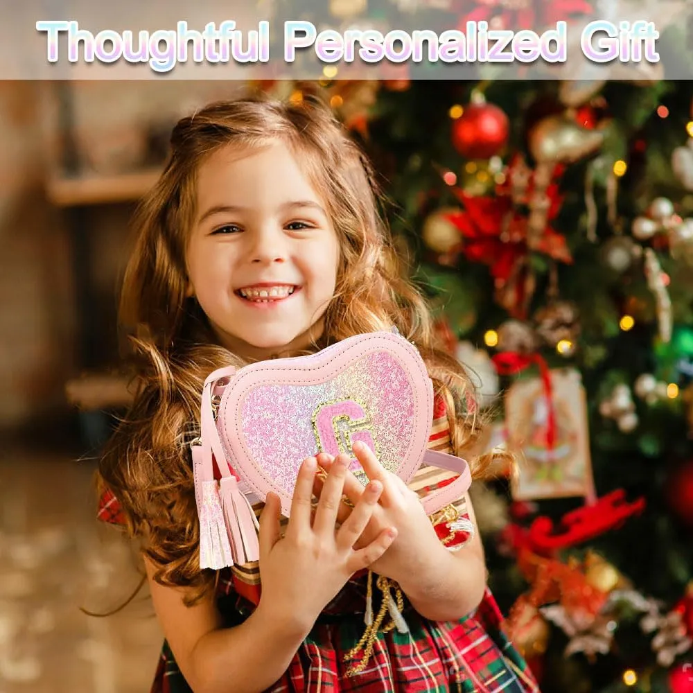 Heart Purse for Little Girls - Toddler Crossbody Bag for Girls Age 3-8