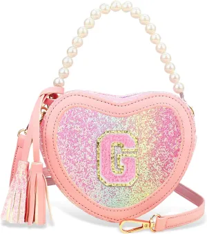 Heart Purse for Little Girls - Toddler Crossbody Bag for Girls Age 3-8