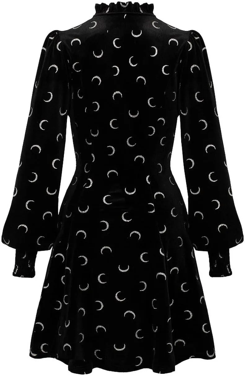 Hell Bunny Misty Moon Velvet Dress