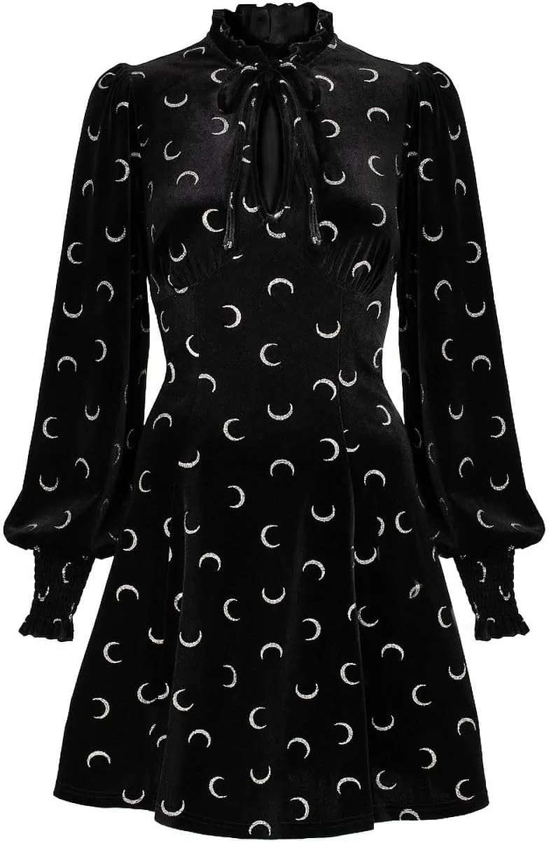 Hell Bunny Misty Moon Velvet Dress
