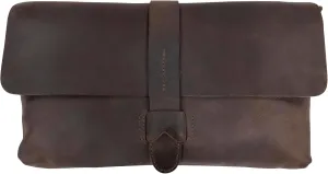 Hide & Drink, Leather Clutch Bag/Handbag/Accessory Organizer/Phone Bag/Case, Handmade Includes 101 Year Warranty :: Bourbon Brown