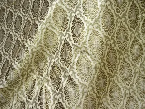 Indian Beige Brocade Wedding Dress Banarasi Brocade by the Yard fabric Costume Bridal Dresses Material home furnishing cushion cover brocade
