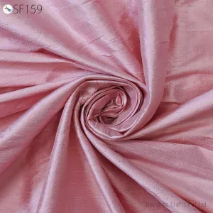 Indian Pink Pure Dupioni Plain Raw Silk Fabric by the yard Dupion Wedding Evening Dress Pillow Cushion Table Covers Crafting Sewing