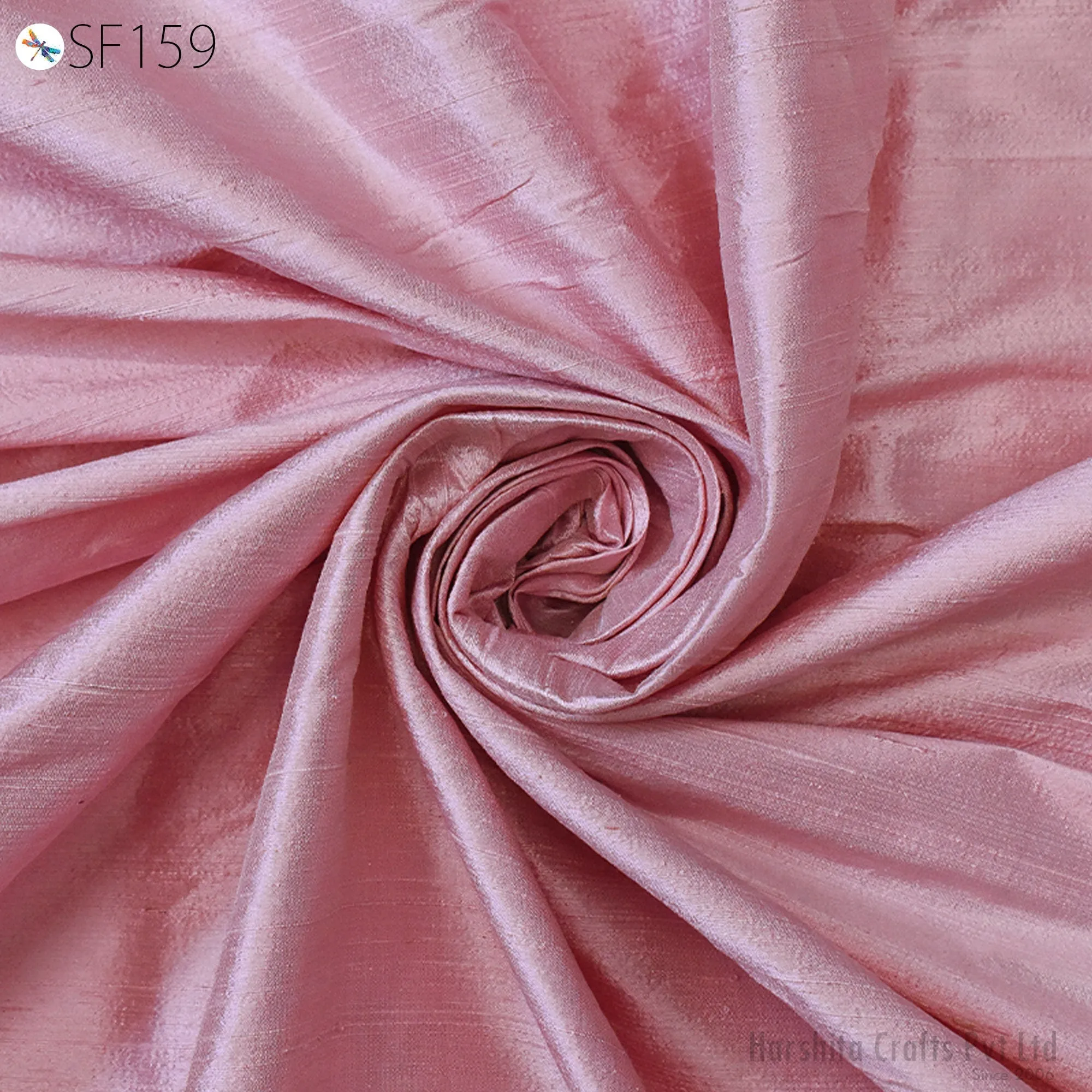Indian Pink Pure Dupioni Plain Raw Silk Fabric by the yard Dupion Wedding Evening Dress Pillow Cushion Table Covers Crafting Sewing