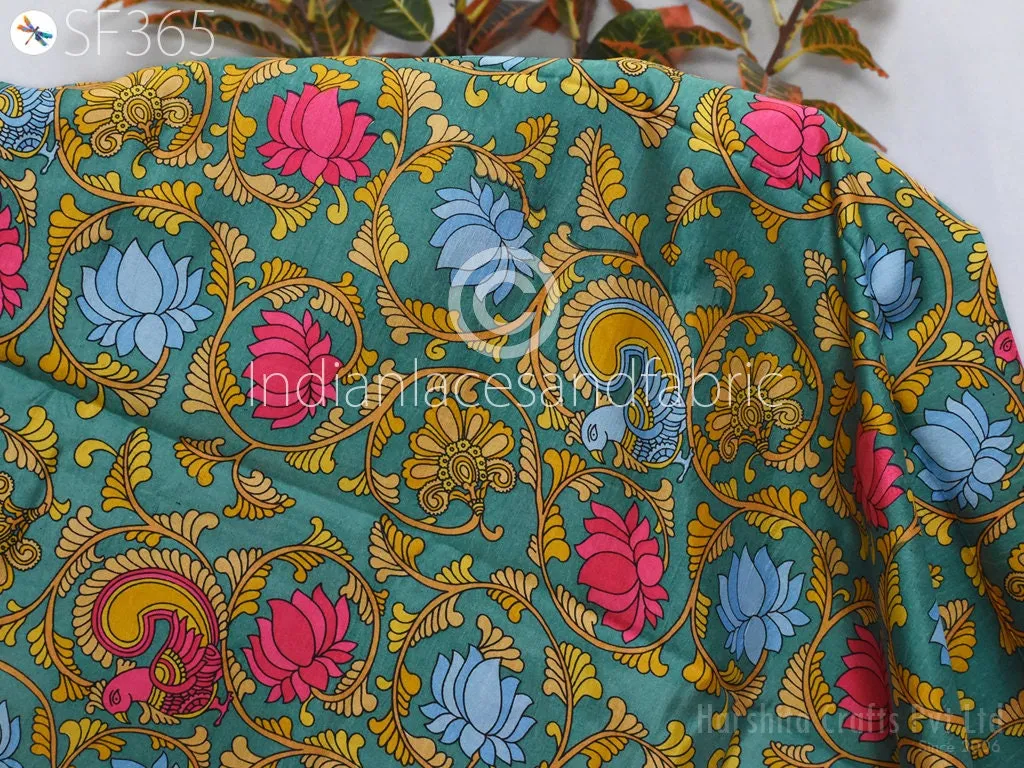 Indian Soft Pure Habotai Silk Fabric by the yard Silk Printed Wedding Dresses Bridesmaid Party Costumes Crafting Sewing Saree Dupatta Scarf