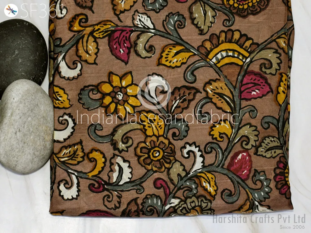 Indian Soft Pure Habotai Silk Fabric by the yard Silk Printed Wedding Dresses Bridesmaid Party Costumes Crafting Sewing Saree Dupatta Scarf