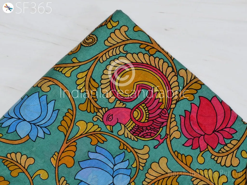 Indian Soft Pure Habotai Silk Fabric by the yard Silk Printed Wedding Dresses Bridesmaid Party Costumes Crafting Sewing Saree Dupatta Scarf