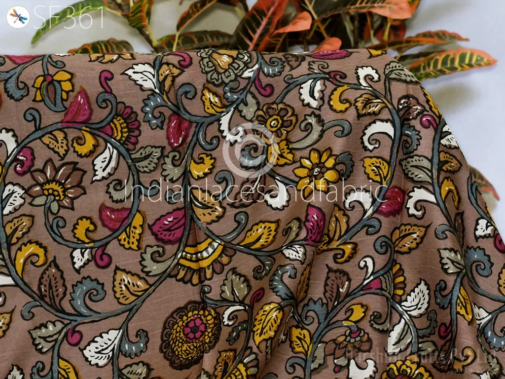 Indian Soft Pure Habotai Silk Fabric by the yard Silk Printed Wedding Dresses Bridesmaid Party Costumes Crafting Sewing Saree Dupatta Scarf