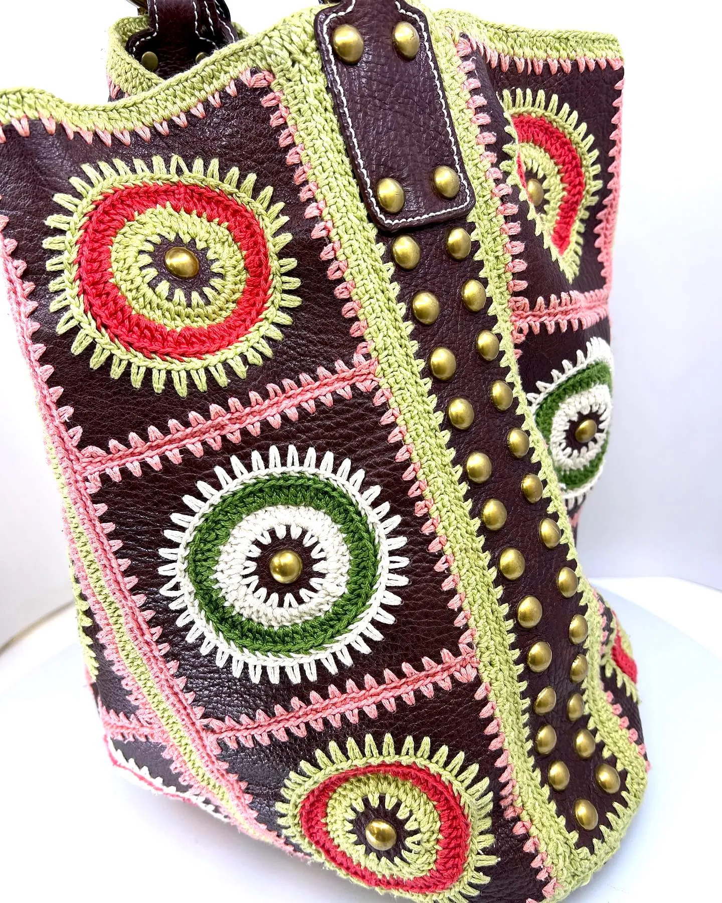 ISABELLA FIORE MULTICOLR EMBROIDERD HANDBAG