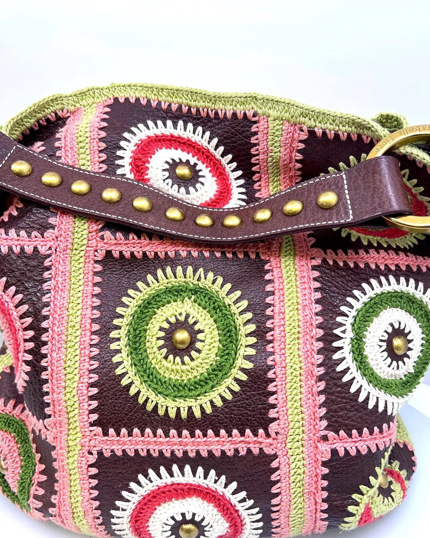 ISABELLA FIORE MULTICOLR EMBROIDERD HANDBAG