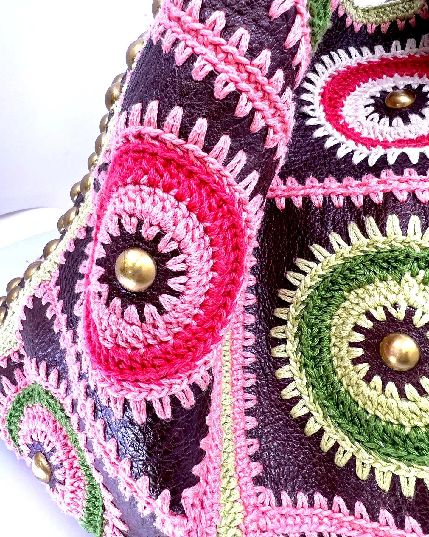 ISABELLA FIORE MULTICOLR EMBROIDERD HANDBAG