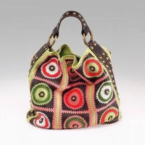 ISABELLA FIORE MULTICOLR EMBROIDERD HANDBAG