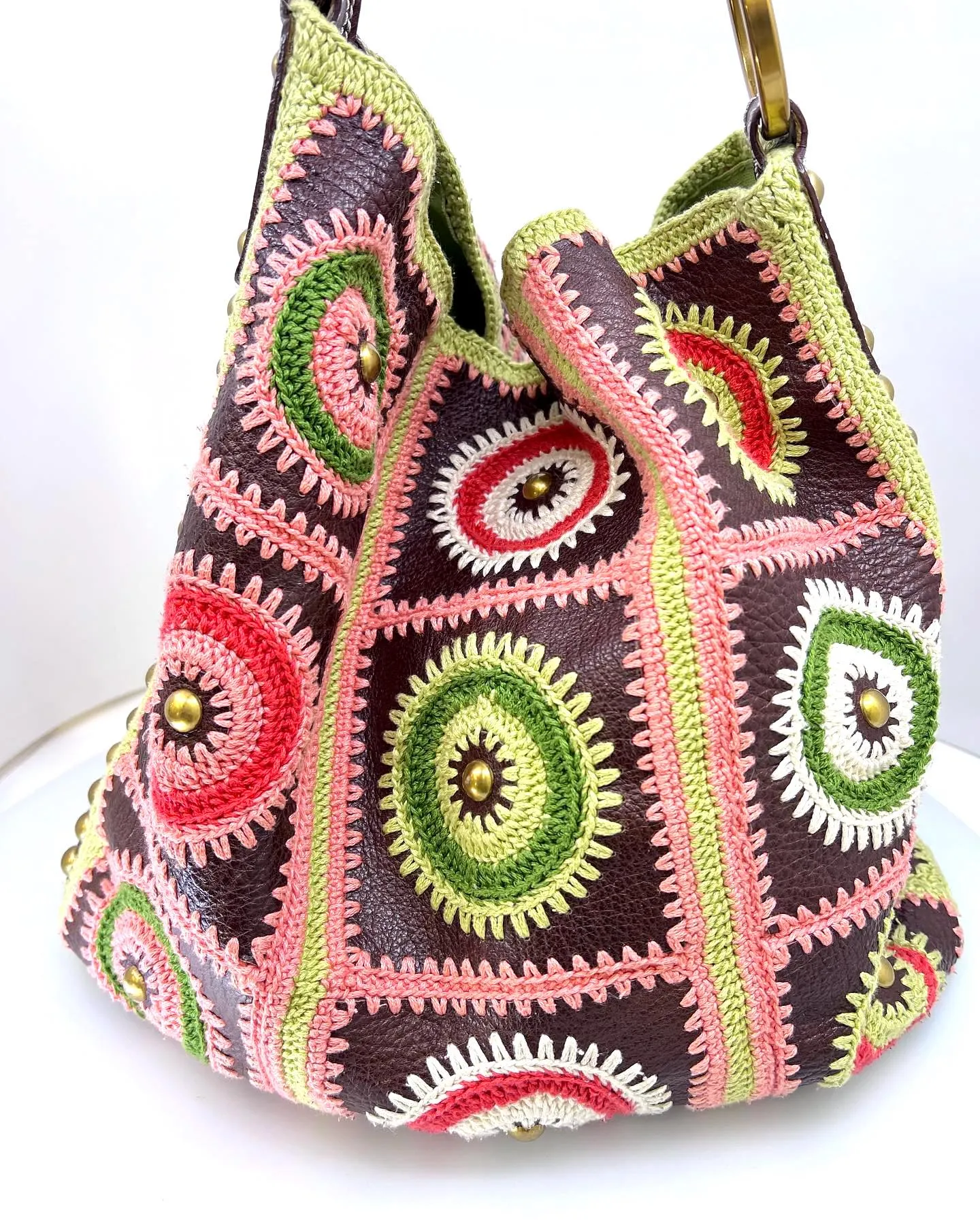 ISABELLA FIORE MULTICOLR EMBROIDERD HANDBAG
