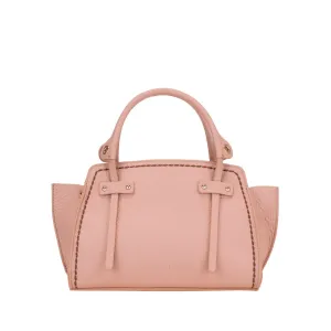 Italian Bovine Leather Powder Pink Tote Bag