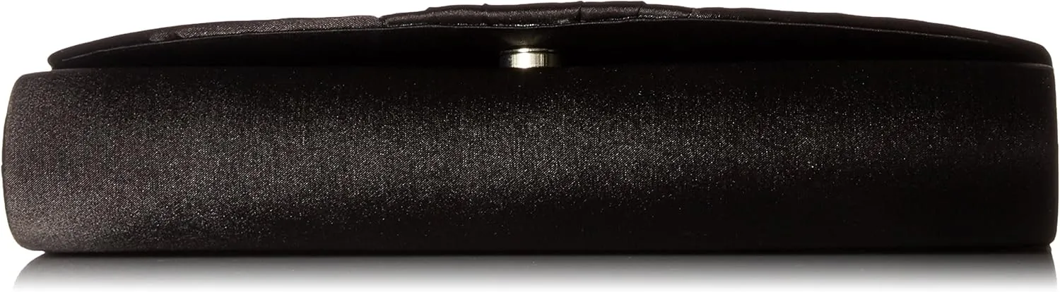 Jessica McClintock Angel Satin Tuxedo Flap Evening Clutch