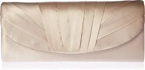 Jessica McClintock Angel Satin Tuxedo Flap Evening Clutch