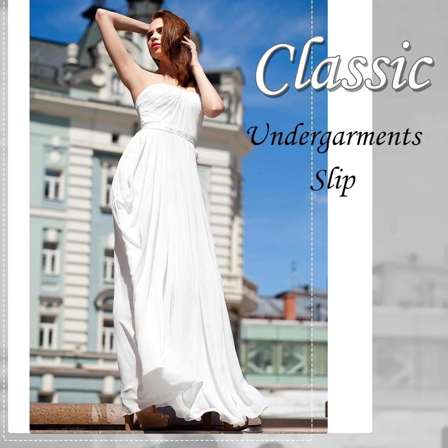 Jiuguva 2 Pieces Half Slip Lace Long Underskirt Women's Satin Half Slip for Under Dresses