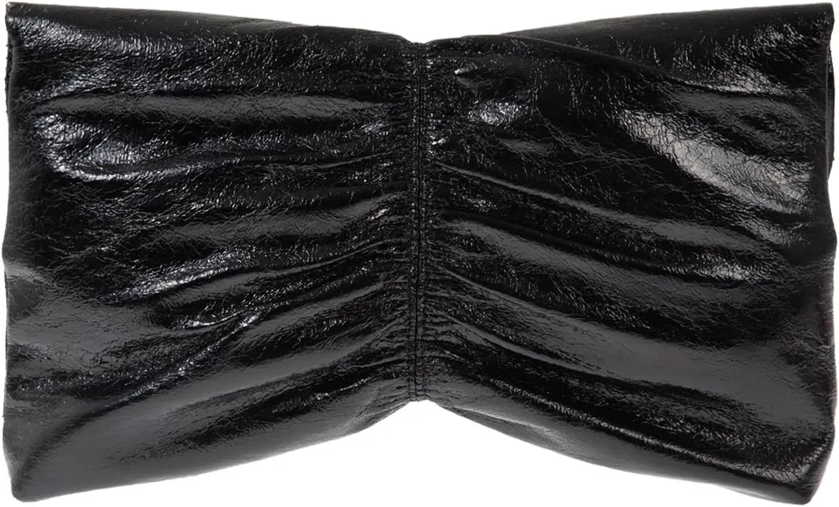 JNB Women's Synthetic Leather Wrinkled Clutch Party Wedding Purse