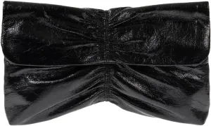 JNB Women's Synthetic Leather Wrinkled Clutch Party Wedding Purse