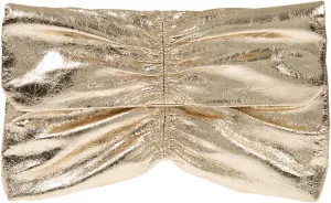 JNB Women's Synthetic Leather Wrinkled Clutch Party Wedding Purse