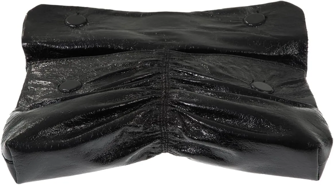 JNB Women's Synthetic Leather Wrinkled Clutch Party Wedding Purse