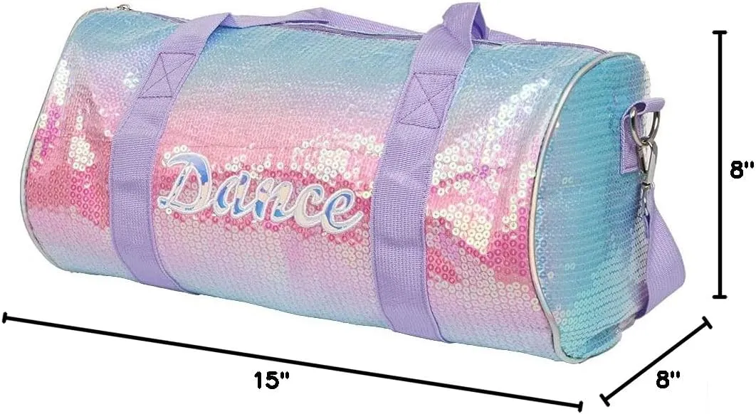 Just For Kix Dance Sequin Multicolor Duffle Bag