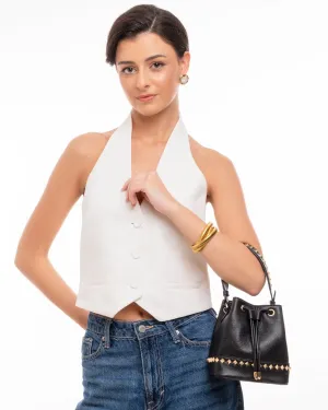 Kelli Rockstud Bucket Bag
