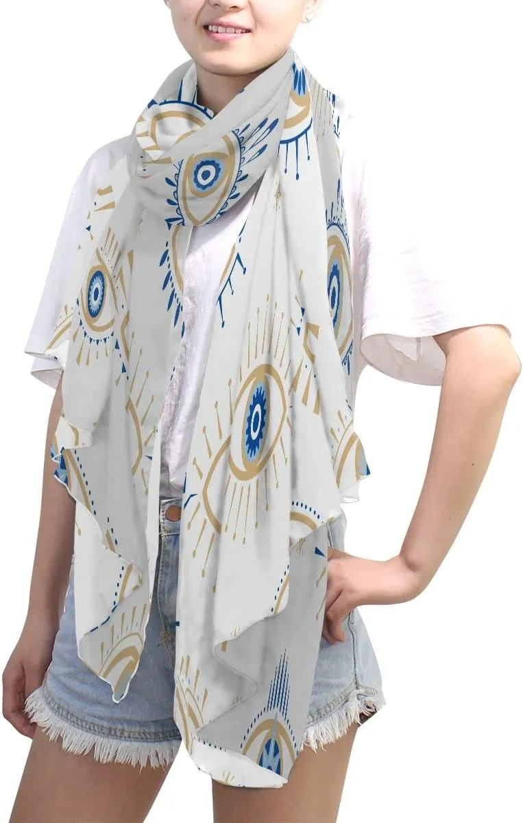 KLL Silk Scarf for Women Fashion Polyester Lightweight Soft Wrap Shawl Scarves Christmas Gifts