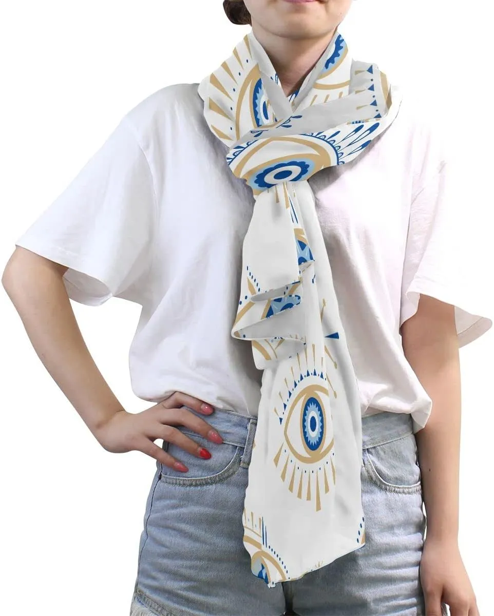 KLL Silk Scarf for Women Fashion Polyester Lightweight Soft Wrap Shawl Scarves Christmas Gifts