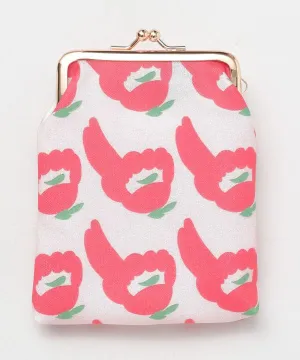 KOKESHI Flower Rectangle Gamaguchi Pouch