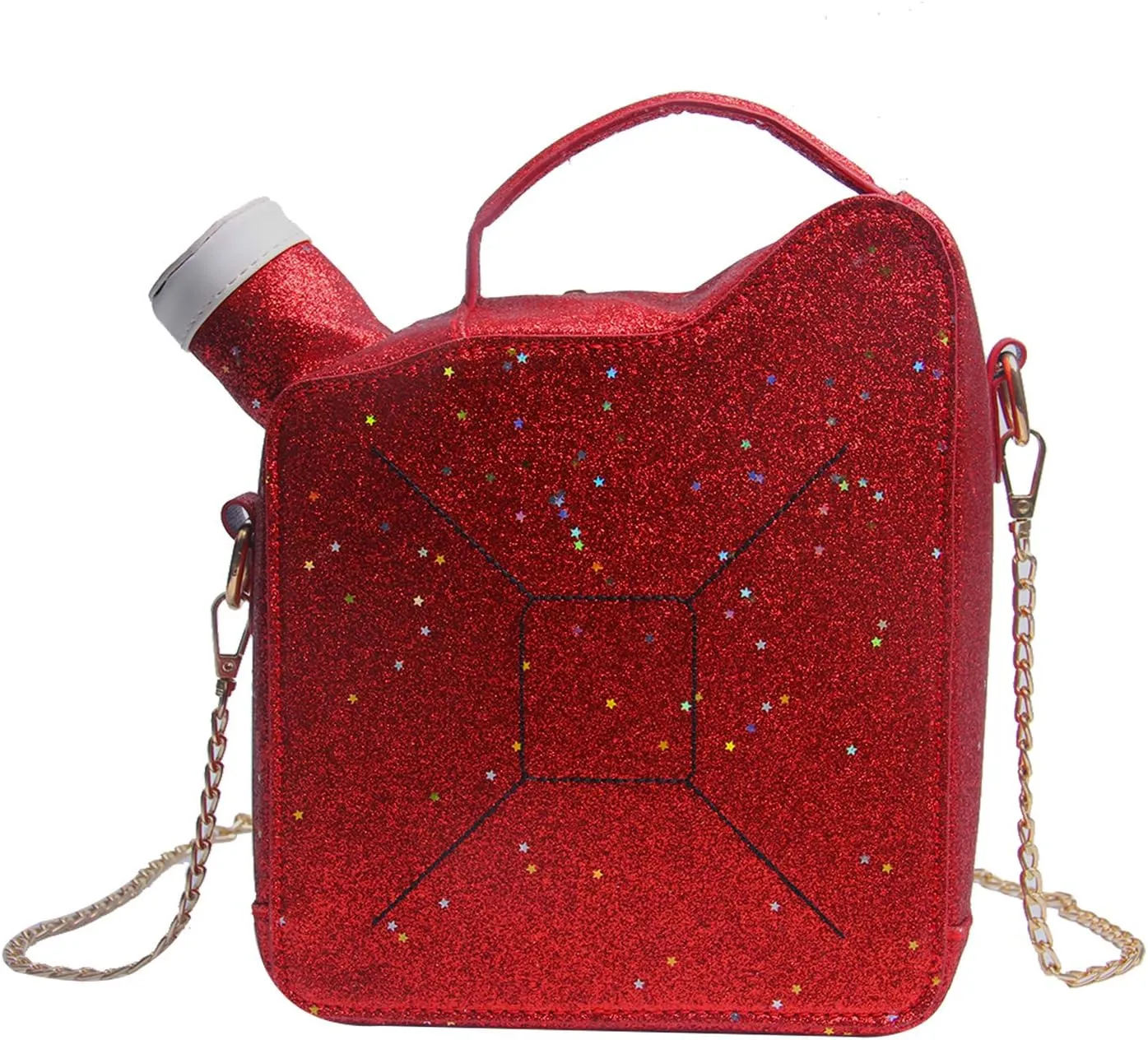 KUANG! Women's Fashion Sequin Crossbody Bag - Fun Gasoline Handbag Shoulder Bag for Women