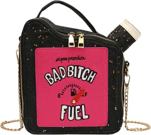 KUANG! Women's Fashion Sequin Crossbody Bag - Fun Gasoline Handbag Shoulder Bag for Women