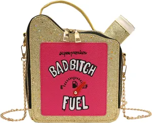 KUANG! Women's Fashion Sequin Crossbody Bag - Fun Gasoline Handbag Shoulder Bag for Women