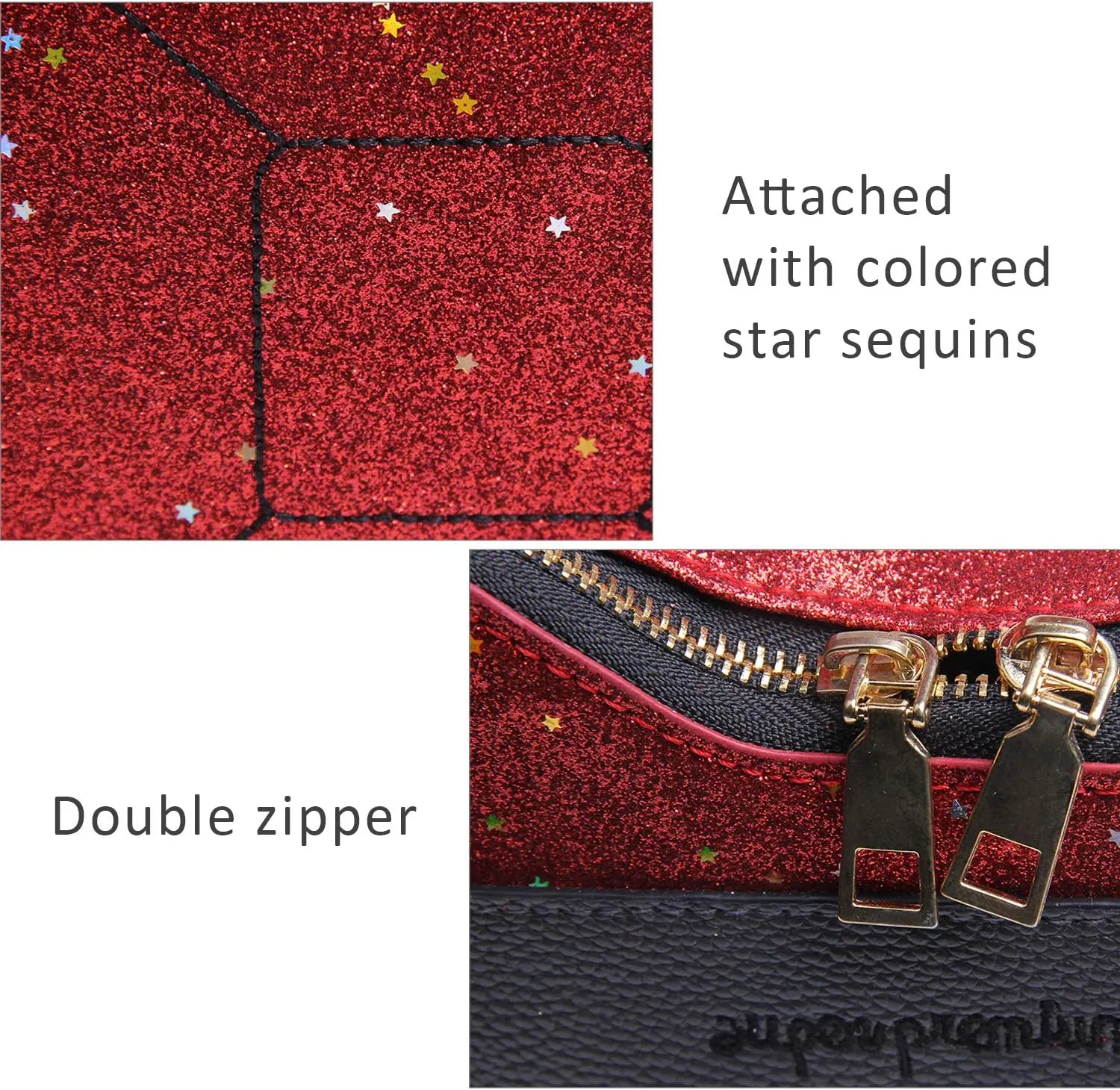 KUANG! Women's Fashion Sequin Crossbody Bag - Fun Gasoline Handbag Shoulder Bag for Women