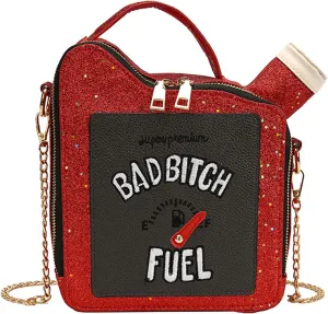 KUANG! Women's Fashion Sequin Crossbody Bag - Fun Gasoline Handbag Shoulder Bag for Women