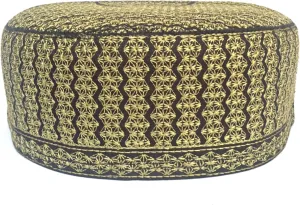Kufi Men's Unisex Skull Cap Women's Solid Hat Hand Embroidery Caps Knitted Beanie Headwear Embroidered with Silk Threads