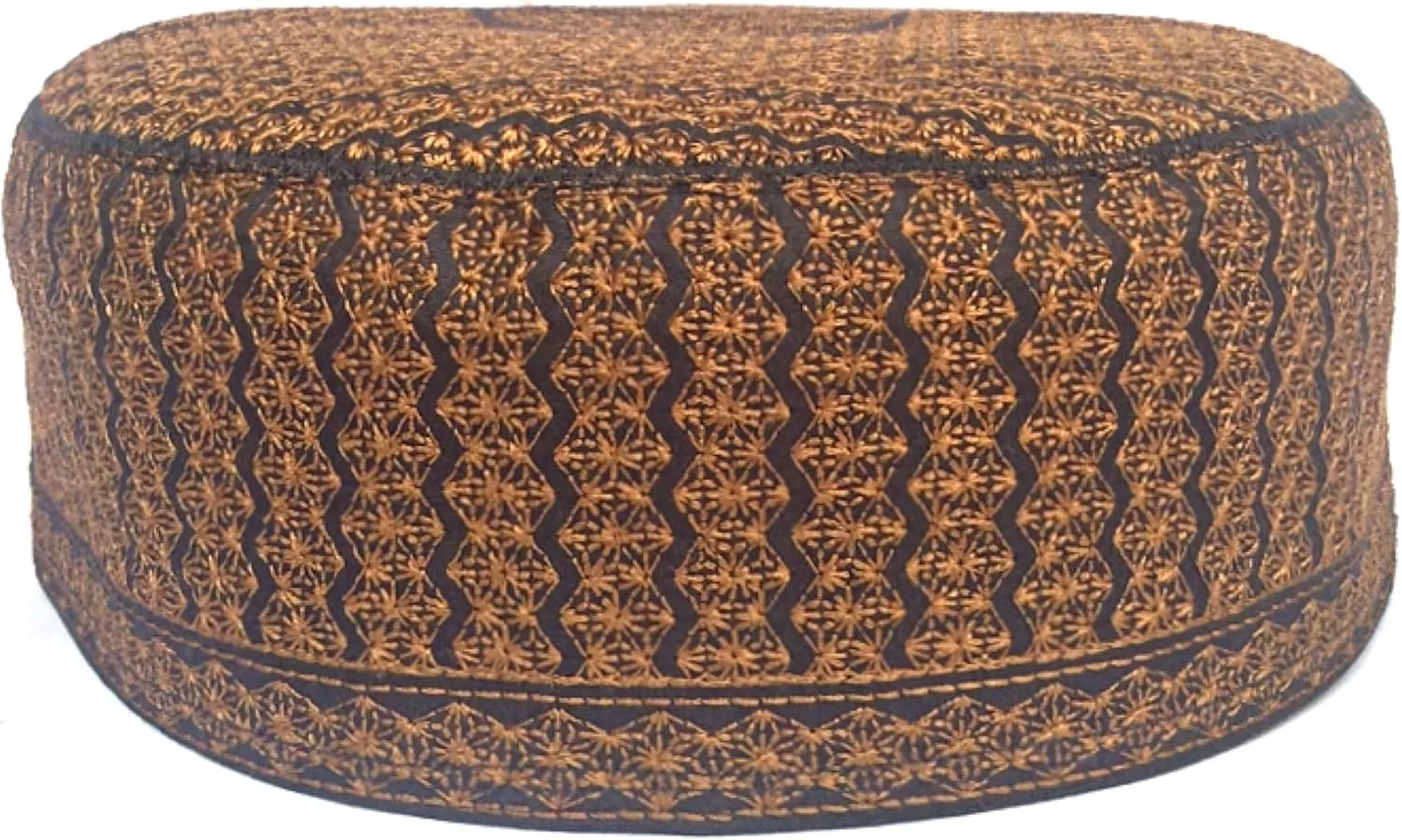 Kufi Men's Unisex Skull Cap Women's Solid Hat Hand Embroidery Caps Knitted Beanie Headwear Embroidered with Silk Threads
