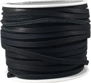 Lace Lacing Leather Topgrain Latigo Black 50 Foot Spool