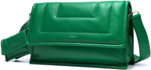 LAFESTIN PU Leather Shoulder Purses For Women With Mini Purse, Large Satchel Bags Adjustable Strap Women's Crossbody Handbags