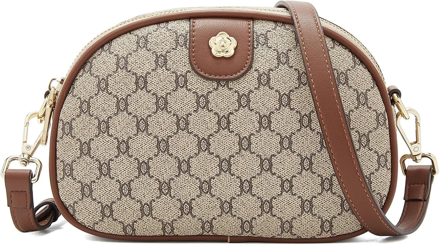 LAORENTOU Designer Crossbody Bag for Women, Small Satchel Purses with Adjustable Shoulder Strap