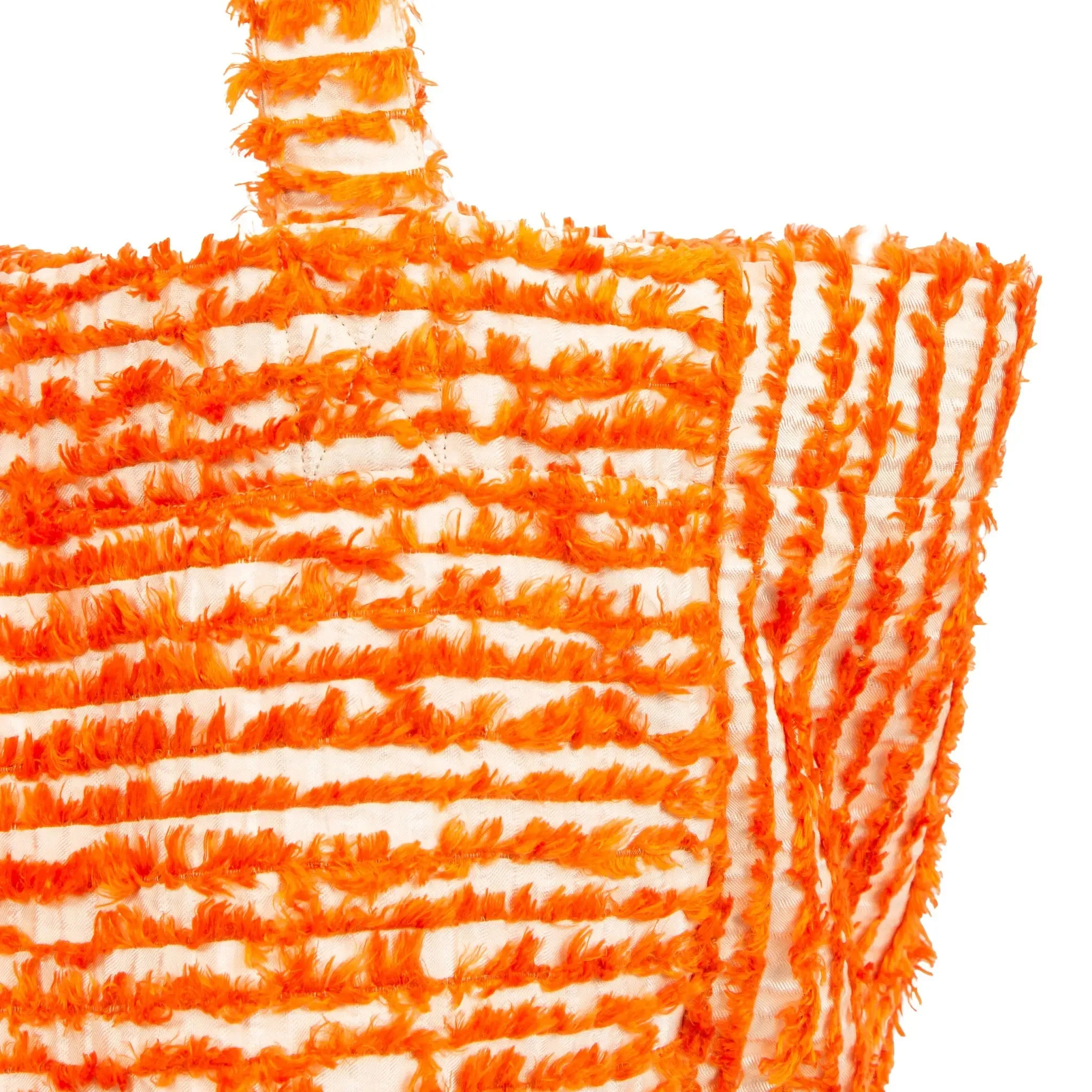 Large Orange Silk Organza Bag