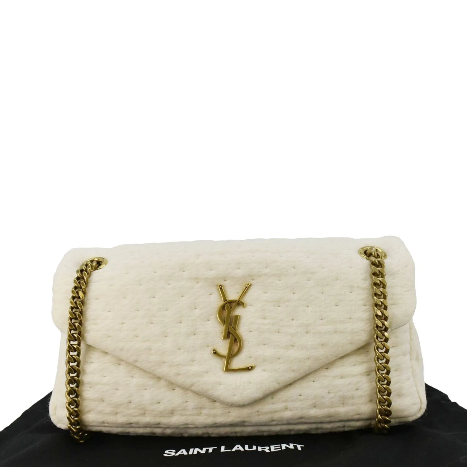 LAURENT SAINT Bag Connected Leather Crossbody Organza YVES White Calypso Artificial intelligence