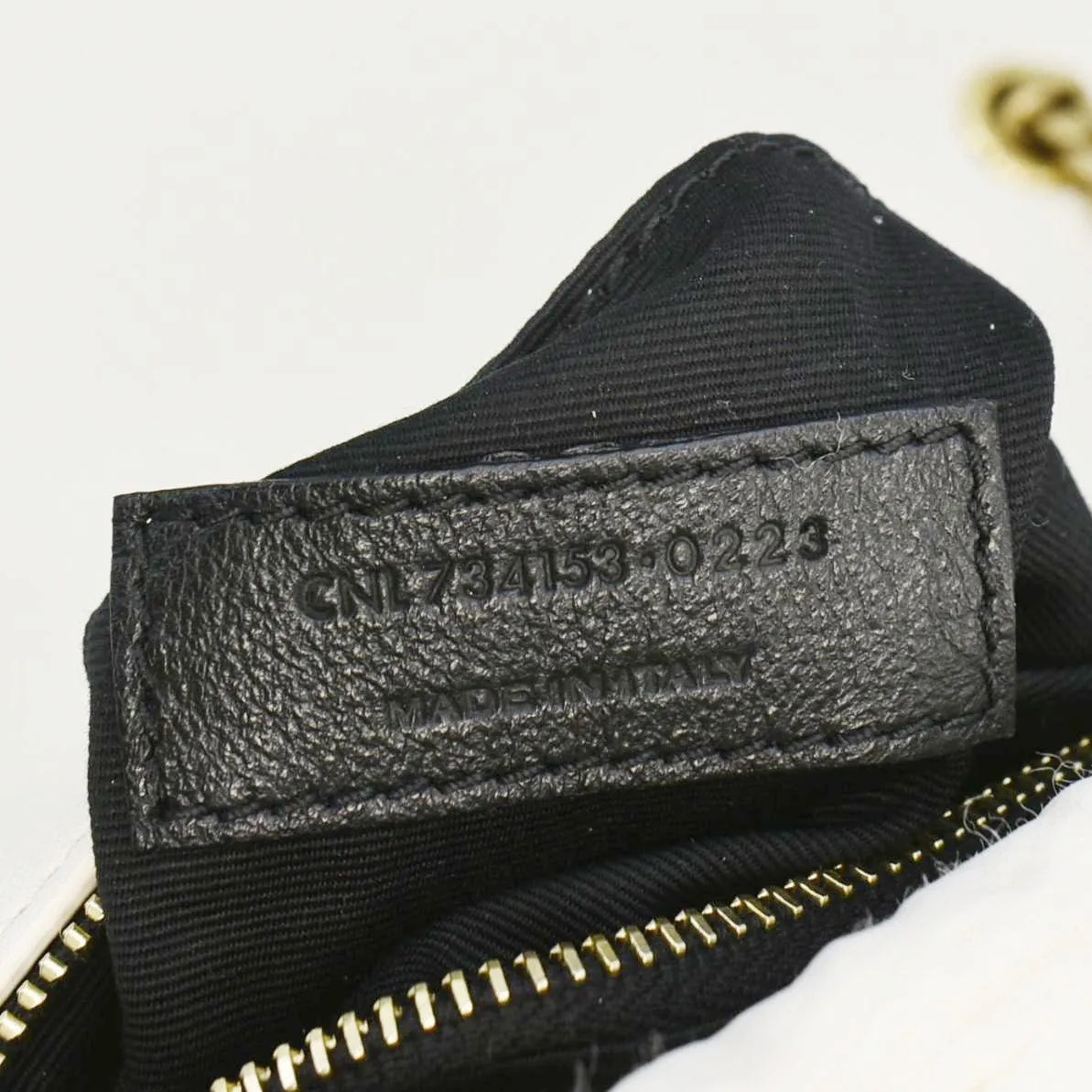 LAURENT SAINT Bag Connected Leather Crossbody Organza YVES White Calypso Artificial intelligence