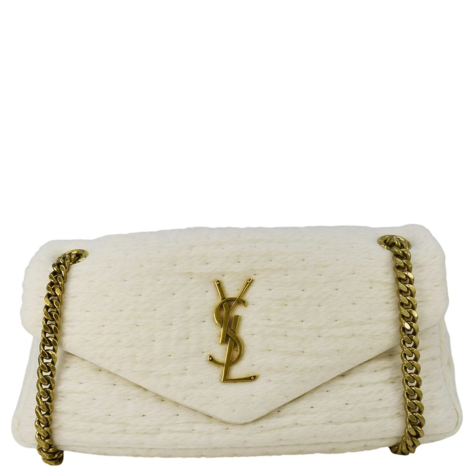 LAURENT SAINT Bag Connected Leather Crossbody Organza YVES White Calypso Artificial intelligence