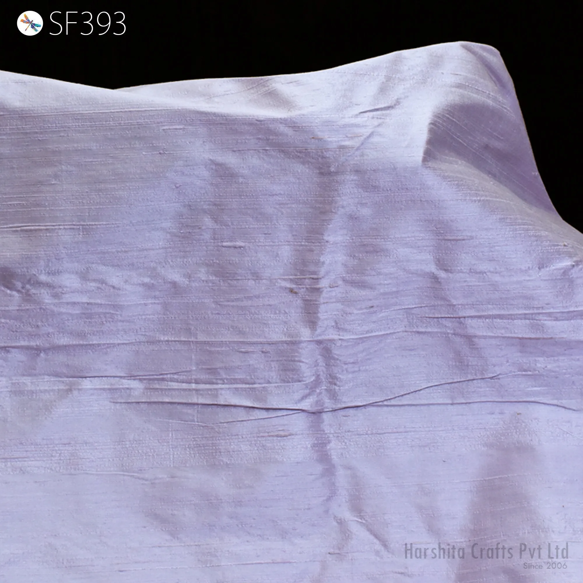 Lavender Pure Dupioni Fabric Shantung Raw Silk by the Yard Indian Bridal Wedding Dresses Pillowcases Drapery Curtains Costume Upholstery