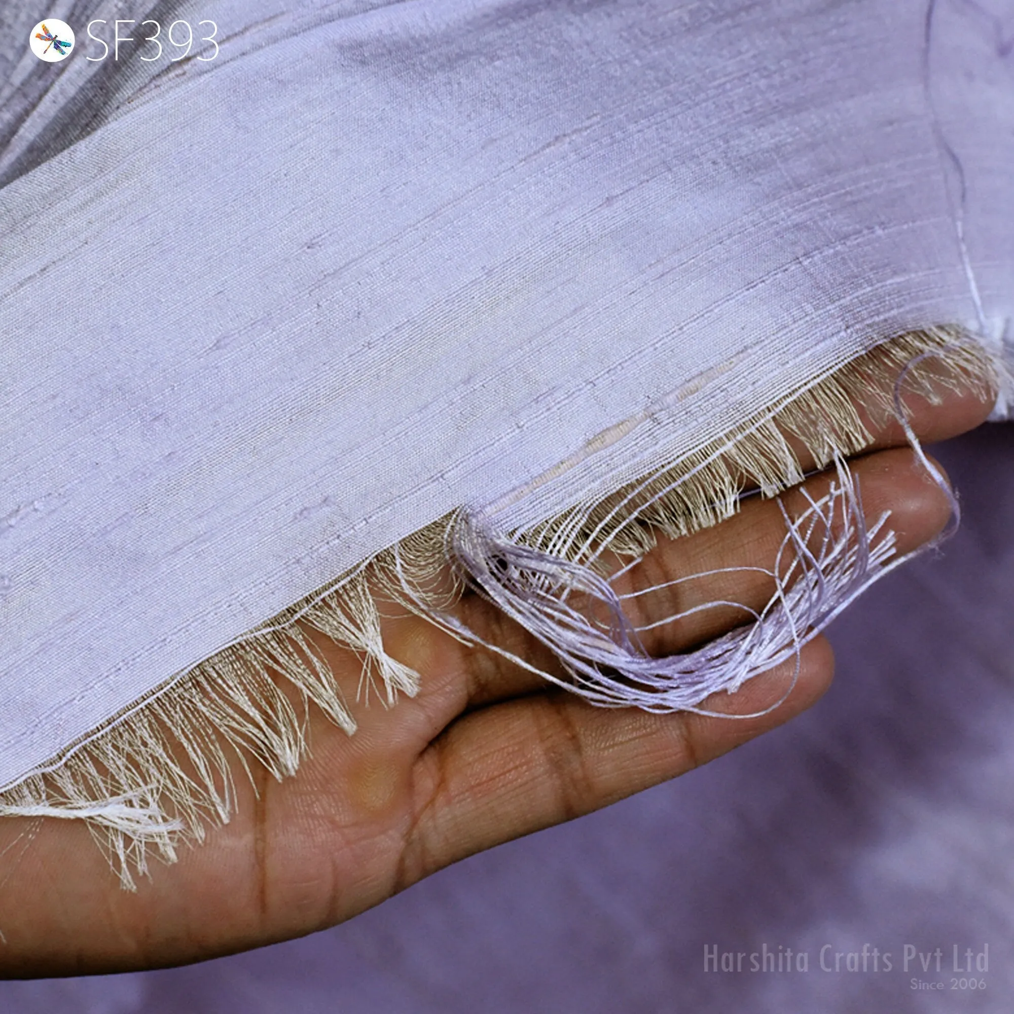 Lavender Pure Dupioni Fabric Shantung Raw Silk by the Yard Indian Bridal Wedding Dresses Pillowcases Drapery Curtains Costume Upholstery
