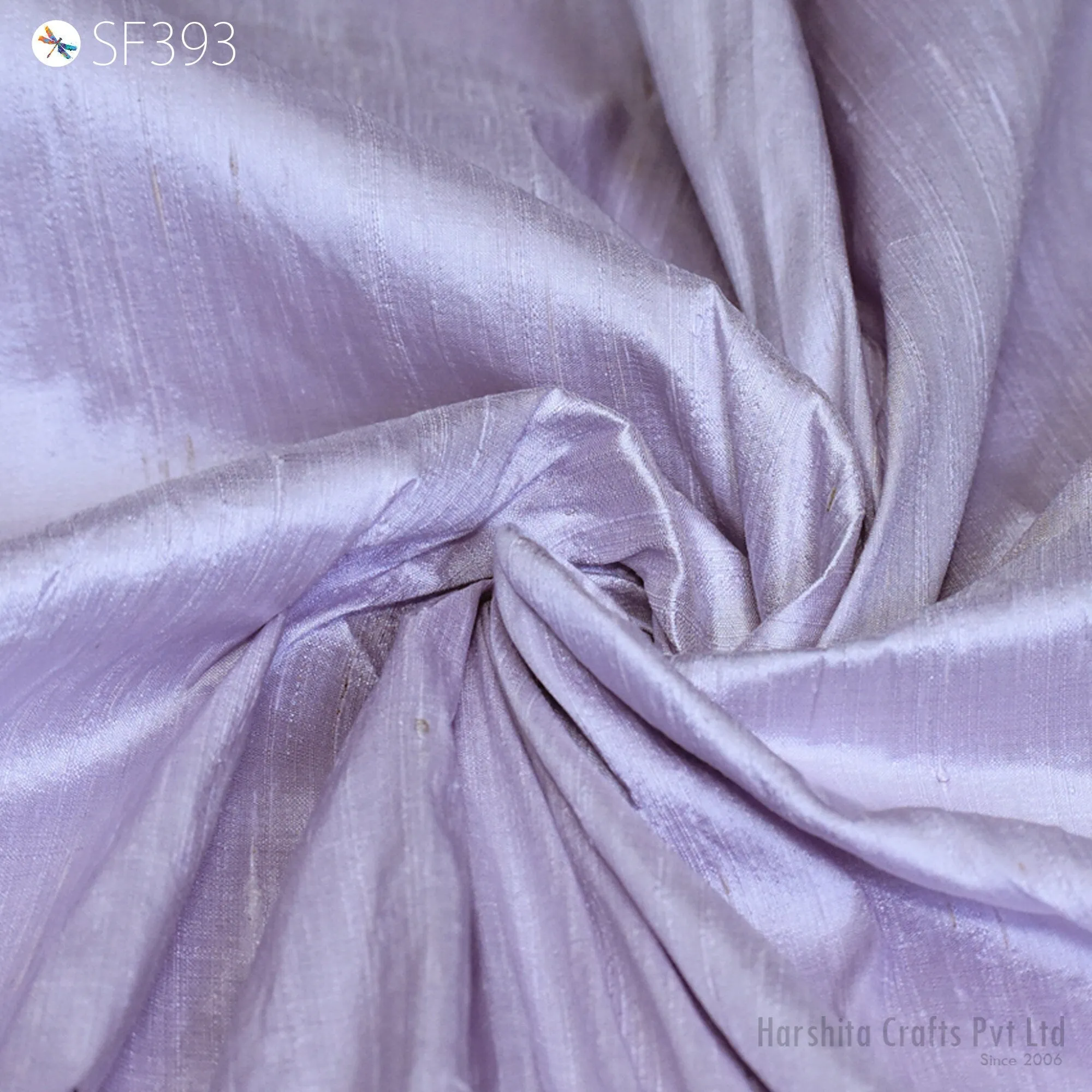 Lavender Pure Dupioni Fabric Shantung Raw Silk by the Yard Indian Bridal Wedding Dresses Pillowcases Drapery Curtains Costume Upholstery