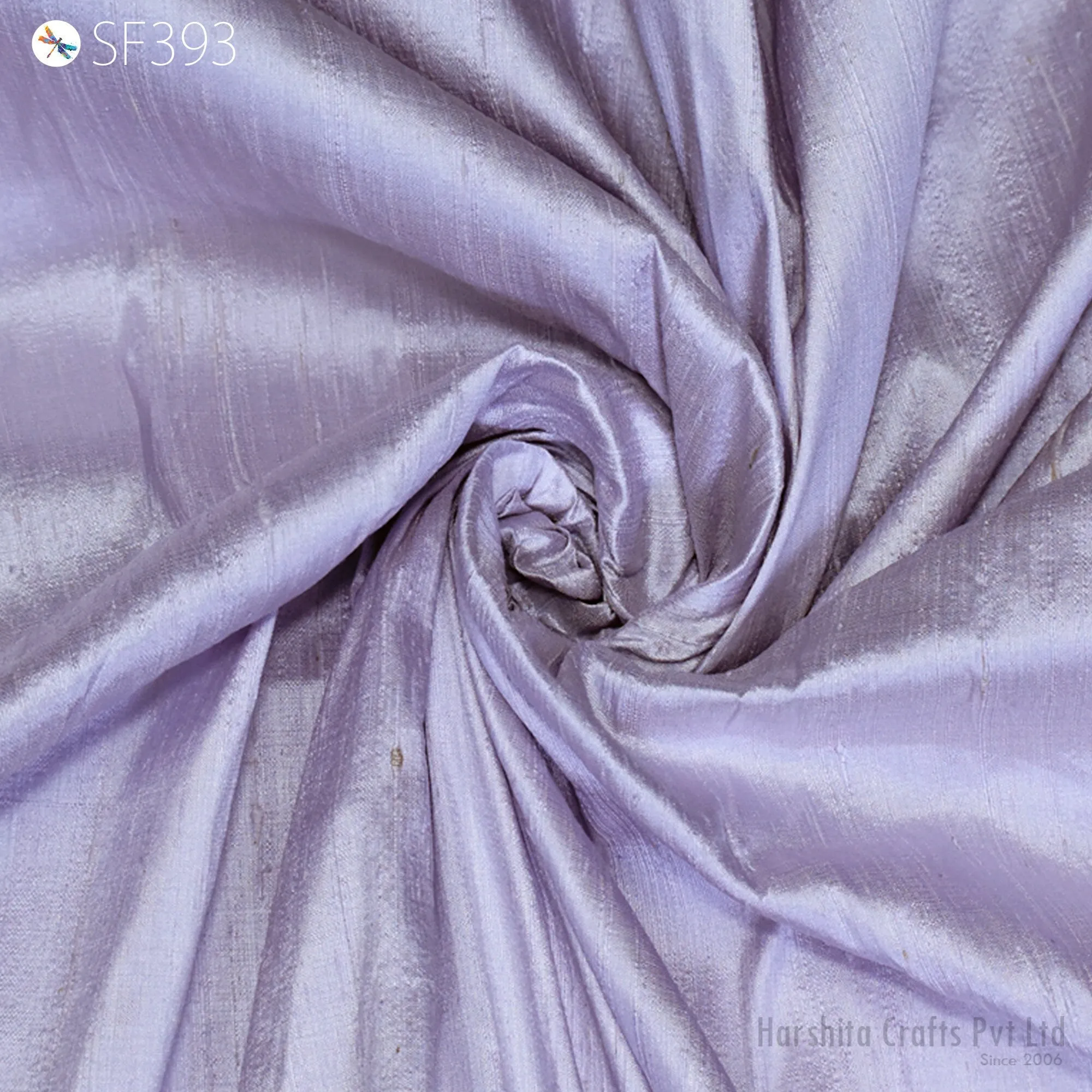 Lavender Pure Dupioni Fabric Shantung Raw Silk by the Yard Indian Bridal Wedding Dresses Pillowcases Drapery Curtains Costume Upholstery